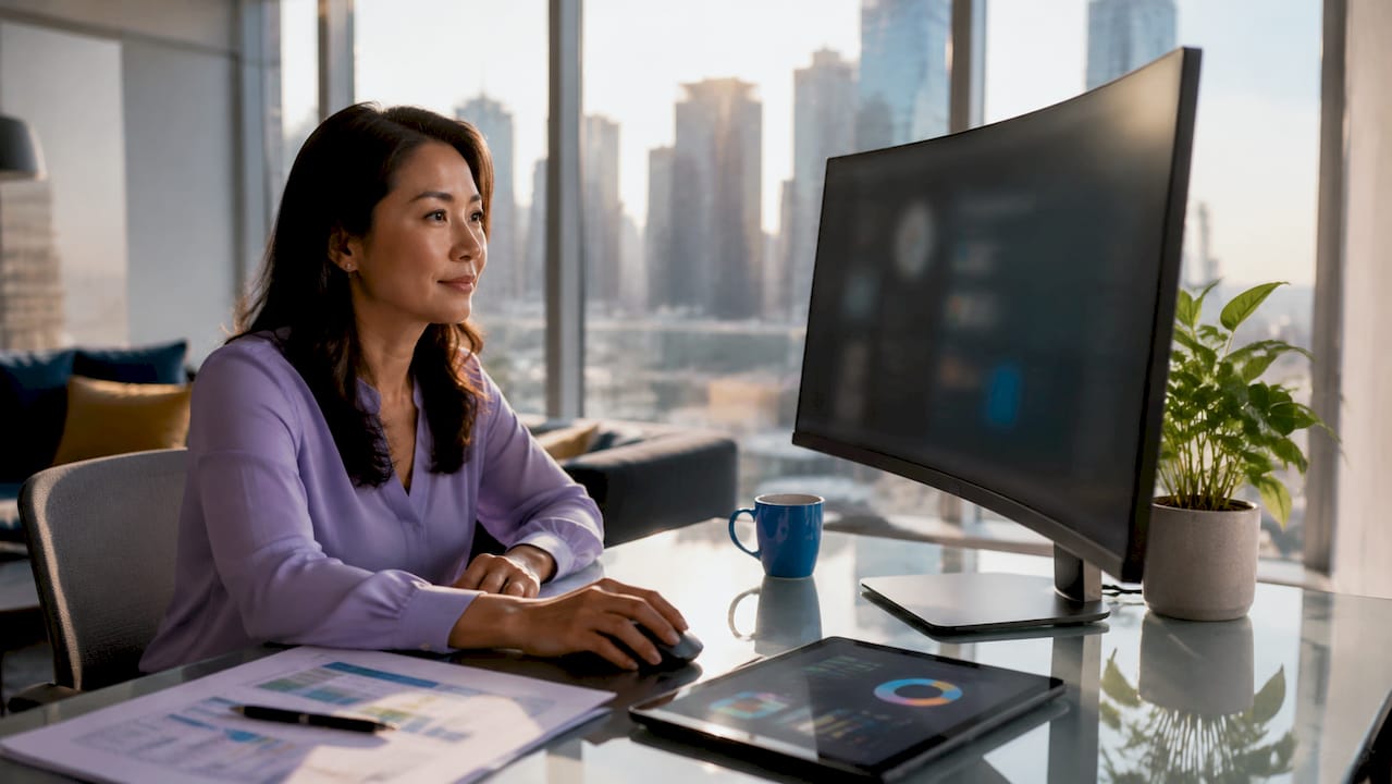 QA analyst working on test management software