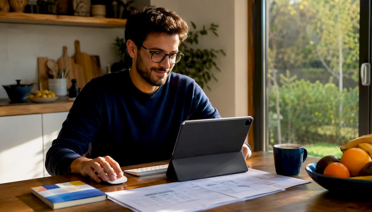 Software tester managing bug reports in workspace