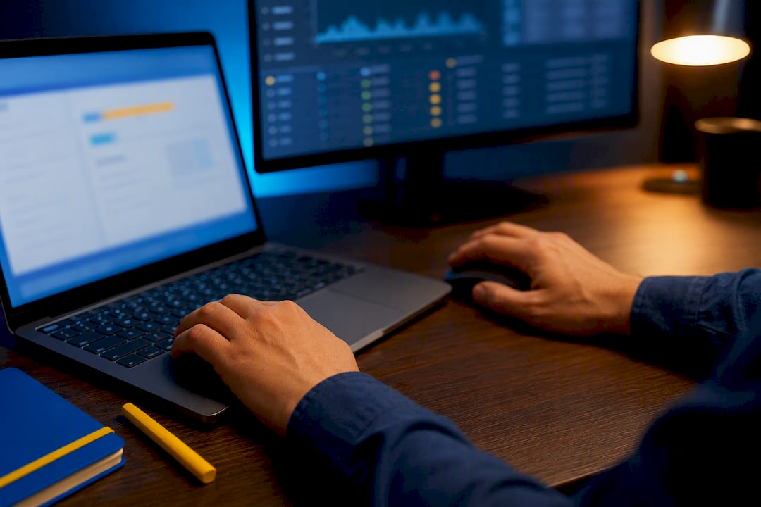 QA analyst exporting browser console evidence