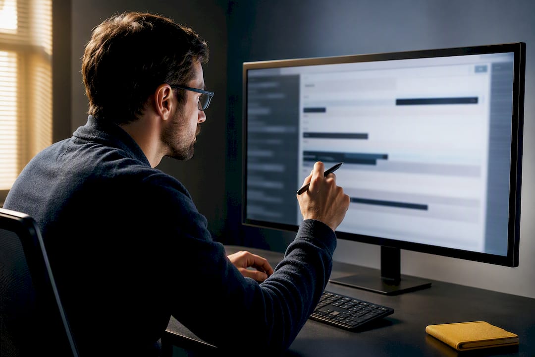 Analyst redacting sensitive bug report evidence