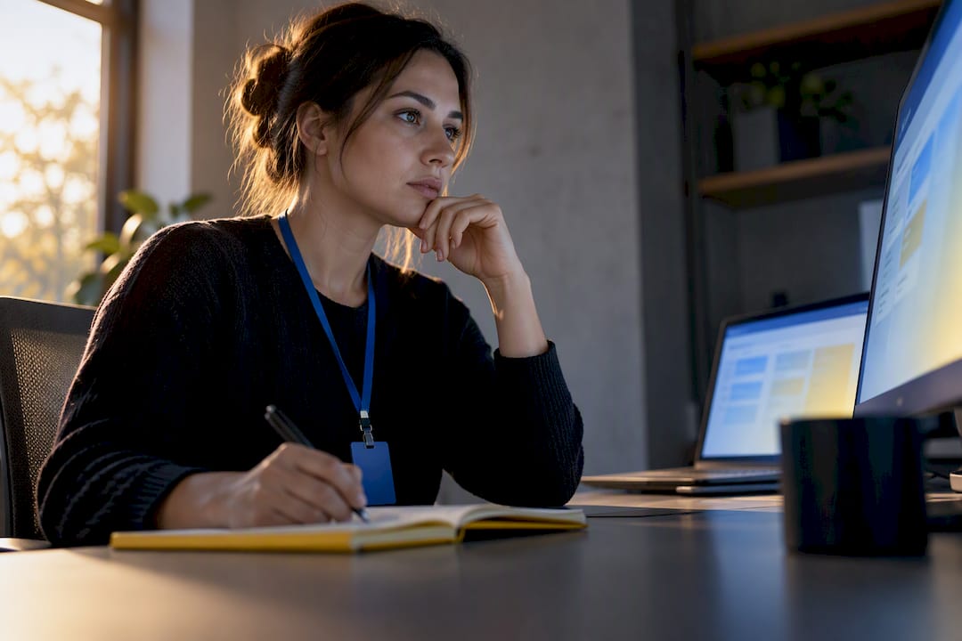 QA analyst reviewing audit trail evidence