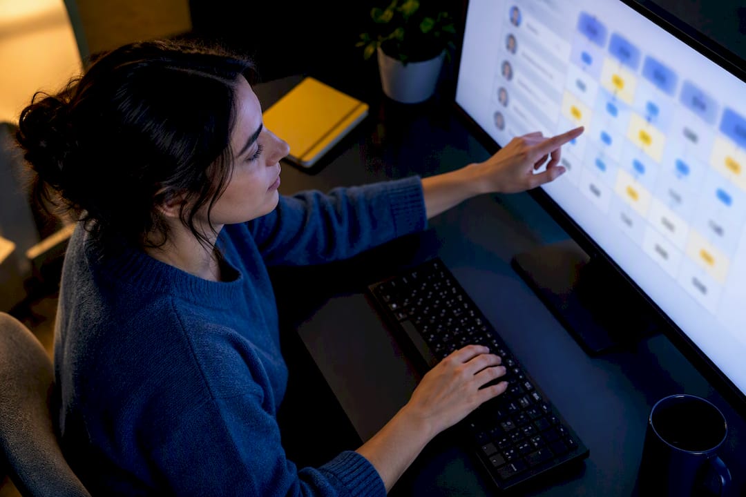 Tester reviewing access control matrix